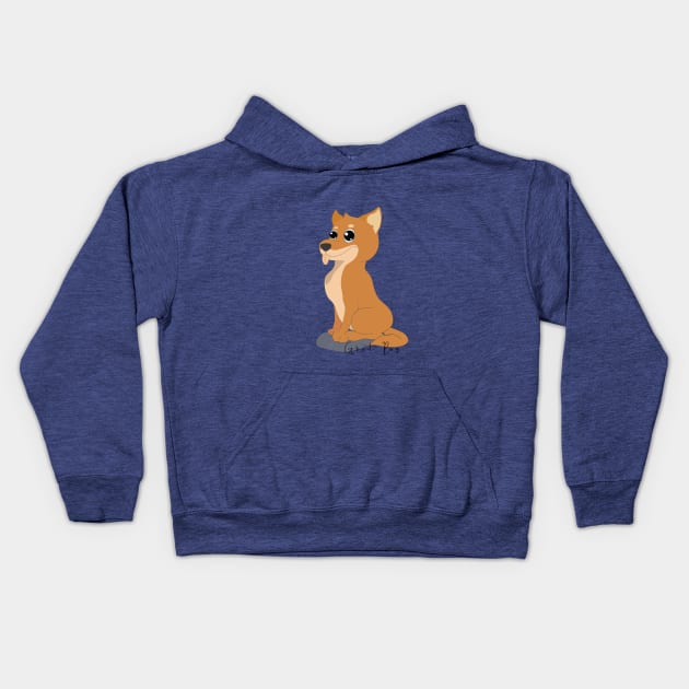 Good Boy Kids Hoodie by Kanom-Tom